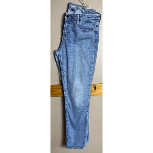 Gap Girlfriend Jeans Slim Tapered Mid Rise Basic Soft Grunge Basic Womens 6/28R - Picture 3 of 9